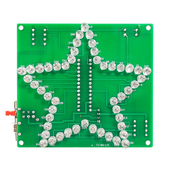 伍陆电子 七彩炫光五角星LED流水灯DIY电子套件51单片机焊接散件TJ-56-171 套件(无外壳) 伍陆电子 七彩炫光五角星LED流水灯DIY电子套件51单片机焊接散件TJ-56-171 套件(无外壳)