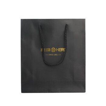 英雄（HERO）【升学礼物】配件礼品手提袋 时尚商务办公礼品袋 黑色中号