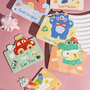 TaTanice贺卡 卡通动物贺卡ins风插画手绘小卡片心愿卡节日生日祝福送礼卡留言礼品卡