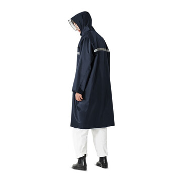 天堂 骑行雨衣雨披单人连体 电动车长款风衣连体雨衣 藏青L码