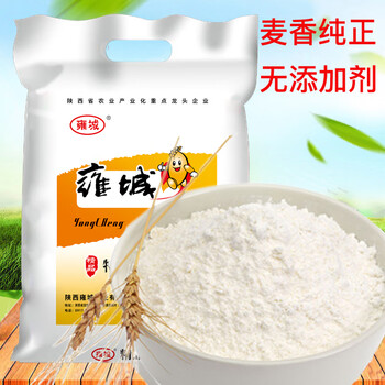 雍城面粉中筋粉家用小麦特一粉5kg包子饺子馒头饼手擀面多用途家庭
