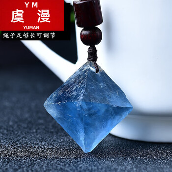 天然萤石八面体- 京东