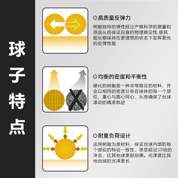 LIVEX中式美式黑8台球子水晶母球散球大号桌球台球用品6点蓝梅花57.2mm