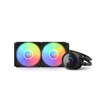 NZXT 海妖240 RGB黑色 一体式CPU水冷散热器 ASETEK七代泵 支持LGA1700
