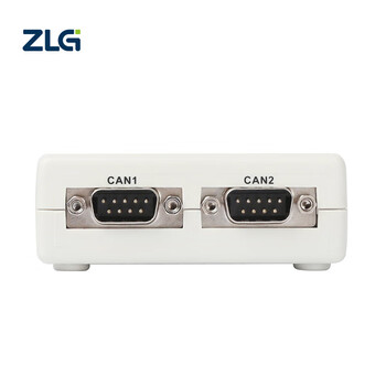 ZLG致远电子  USB转2路CAN盒 DB9接口新能源汽车CAN总线分析报文采集 智能USBCAN接口卡 USBCAN-II