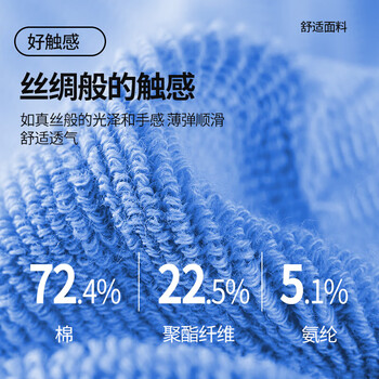 维克利奥（VICLeO）足球袜中筒袜男女成人儿童比赛加厚防滑毛巾底运动袜6803-3彩蓝S