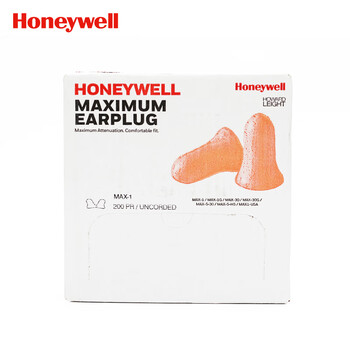 霍尼韦尔（Honeywell）耳塞200副抗噪防噪音睡眠隔音工作睡觉工厂车间家庭大包装MAX-1