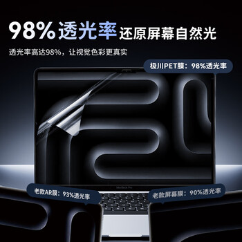 极川【2片装】Apple苹果MacBook Pro 16英寸M4/M3/M2/1屏幕膜2024/23/21款笔记本电脑屏幕保护膜易贴膜 极川【2片装】Apple苹果MacBook Pro 16英寸M4/M3/M2/1屏幕膜2024/23/21款笔记本电脑屏幕保护膜易贴膜
