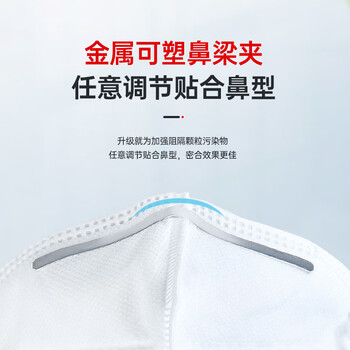 3M 9502+口罩50只/袋 防尘工业口罩 防雾霾防飞沫 头戴式KN95口罩 环保装