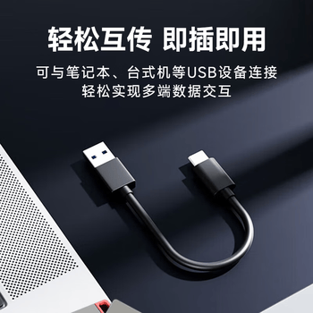 ThinkPlus联想 256G移动固态硬盘 Type-c接口PSSD移动硬盘小巧便携手机扩容盘 US800