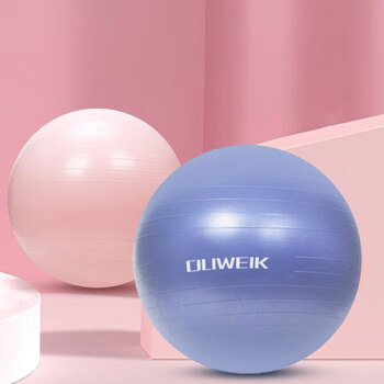 杜威克瑜伽球加厚防滑弹力成人健身球专业平衡核心训练 蓝色55cm