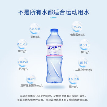 27000澳洲进口饮用天然矿泉水 500ml*20瓶 整箱装 27000澳洲进口饮用天然矿泉水 500ml*20瓶 整箱装
