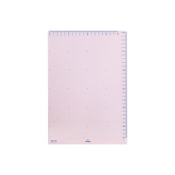 国誉(KOKUYO)学生办公用带尺刻度垫板Campus可夹纸垫板 A4/粉色 1个 WSG-SJC201P