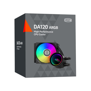 超频三（PCCOOLER）巨浪120 DA120 CPU一体式水冷散热器ARGB/幻彩灯光/一体式/支持1200/1700/AM5/标配硅脂