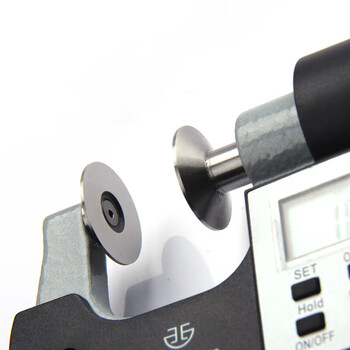 西北 青量 电子数显齿轮公法线千分尺外径大圆盘头蝶形千分尺 230-21-240/量程0-25mm