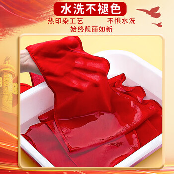 金值纯棉红领巾 小学生通用少先队员绸缎红领巾一二年级手系打结柔软红领巾 国标1米/3条装