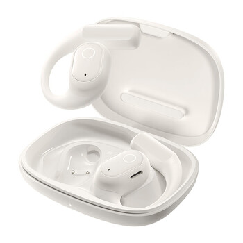 倍思Eli 1i fit 蓝牙耳机挂耳式开放式不入耳气传导运动通话适用于苹果华为手机 白