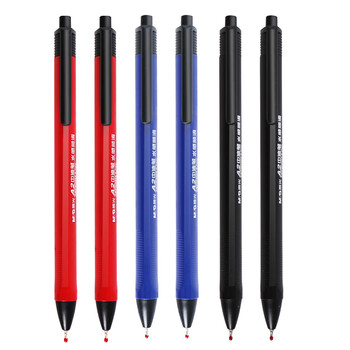 晨光（M&G）蓝色按动圆珠笔A2三角杆中油笔0.7mm学生油笔圆珠笔办公签字笔ABPW3002A 40支