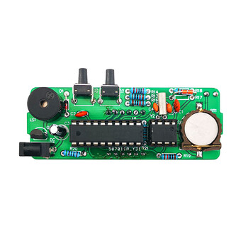 伍陆电子 多功能数字时钟套件单片机电子钟温度日期显示DIY焊接TJ-56-428 套件+外壳（赠送电源线）