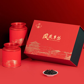 鸿韵清新凤凰单枞茶鸭屎香潮州单丛茶叶乌龙茶端午父亲节送礼物礼盒装300g