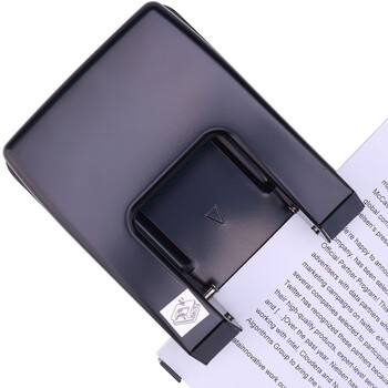 可得优A4两孔活页打孔机活页扣2孔全金属带标尺装订机10页小型活页本凭证可打四孔打洞机