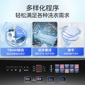 美的（Midea）波轮洗衣机全自动家用 MB55V36E 5.5公斤 宿舍租房 迷你洗衣机小型 随心洗  家电