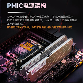 金百达（KINGBANK）32GB(16GBX2)套装 DDR5 6400 台式机内存条海力士M-die颗粒 银爵 C32 Deepseek硬件
