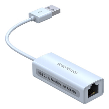 胜为USB转网口 USB2.0百兆有线网卡转换器苹果华为笔记本电脑小米盒子外置扩展坞转接头UR-301W