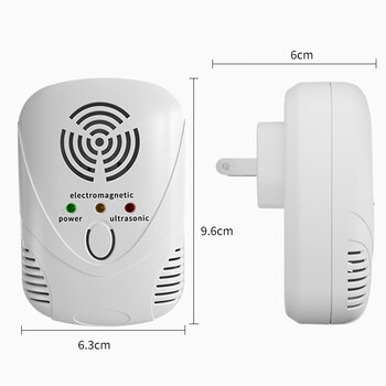 GETTER超声波驱鼠器防鼠灭鼠捕鼠器家用电子驱虫驱鼠器 白色英规