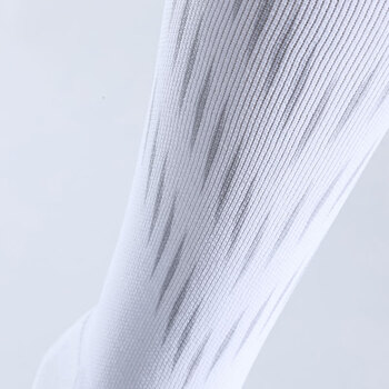 卡尔美（KELME）成人足球袜长筒加厚防滑毛巾底运动高筒袜子 白粉 L