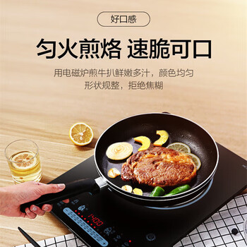 美的（Midea）电磁炉 家用多功能电磁灶 2200W大功率 4D防水一体面板全触摸屏 CCL2203A 黑色