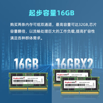 金百达（KINGBANK）16GB DDR5 5600 笔记本内存条  适配迷你主机 可组双通道