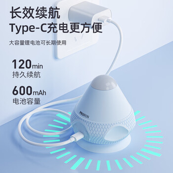 PROIRON普力艾 电动吸附式筋膜球肩颈背肌肉足底放松热敷专业按摩仪 灰