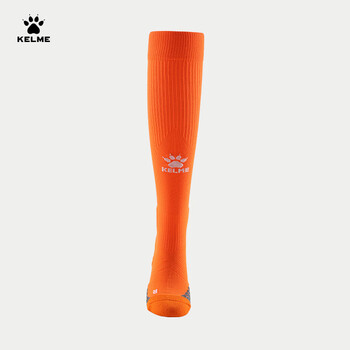 卡尔美（KELME）长筒足球袜防滑纱厚底高筒专业足球比赛训练精英运动袜 橙色 S