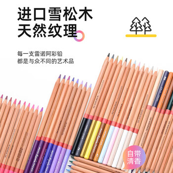 马可（MARCO）120色油性彩铅美术生专用
雷诺阿系列铁盒开学生日礼物儿童男女孩学生画风筝出游相纸涂鸦彩色铅笔