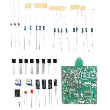 优品沃目 自由行走简易组装机器人套件教育电子产品教学DIY制作焊接散件 套件+三节5号电池