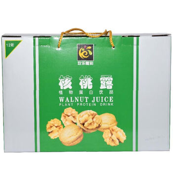 美意颂山西盂县特产欢乐喝彩植物蛋白饮料核桃乳露露礼盒1812罐整箱