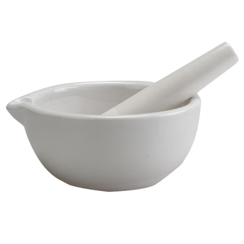 弋科仪(YIKEYI)陶瓷研钵带研磨棒研杵化学实验室研磨乳钵药碗碾碎磨粉工具陶瓷研钵60mm碗+棒(约20毫升)