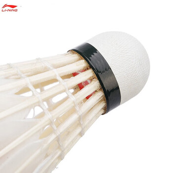 李宁（LI-NING）羽毛球G900鹅毛球羽联比赛专用球耐打飞行稳定一筒12只装77速