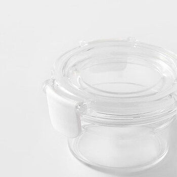无印良品（MUJI）共聚酯保存容器 圆形 储物罐饭盒食物存储 S 直径90*高49mm 115ml