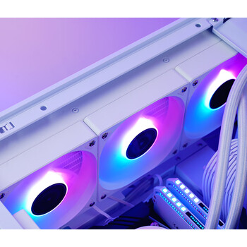 乔思伯（JONSBO）TG-360黑色 一体式水冷散热器 (隐藏式理线/5V神光同步ARGB/阻尼旋转铭牌/PWM温控风扇)