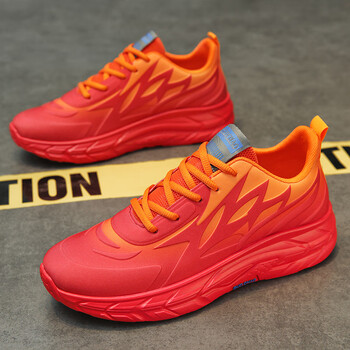 记忆点(jiyidian)新年龙年本命年鞋子男红色鞋冬季透气网面火鞋休闲