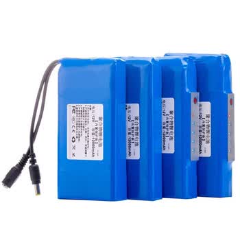 熙久阳 锂电池组大容量聚合物10AH蓄电瓶12伏户外充电LED灯箱灯带音响12V12000毫安38*62*120mm电量款 送2A充电器 