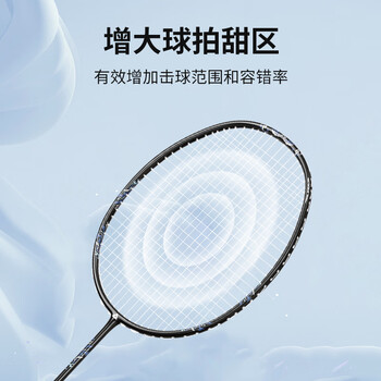 匹克羽毛球拍全碳素对拍成人学生儿童拍套装轻风系列 黑白