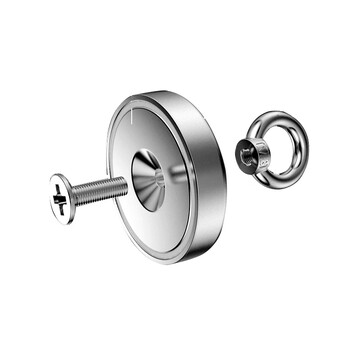 得印MG-D75磁块强磁打捞磁铁强力磁铁吸铁石0310河道打捞圆形直径75mm拉力0-420斤/1个