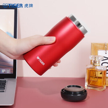 虎牌(TIGER)不锈钢保温保冷原装进口水杯MJA-B036-RMT深红色360ML 虎牌(TIGER)不锈钢保温保冷原装进口水杯MJA-B036-RMT深红色360ML