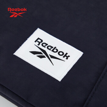 锐步防泼水耐磨手提斜挎包大容量男女同款户外通勤休闲包 蓝黑色