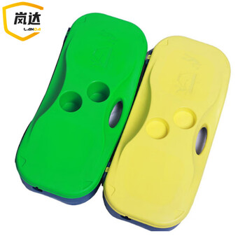 岚达羽毛球网架便携式 家用简易户外羽球网支架 3M羽毛球网架 绿色
