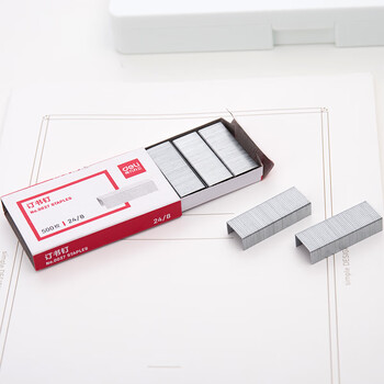 得力（deli）(deli)24/8加厚订书钉/订书针 500枚一盒 单盒装 可订40页 办公用品 0027 