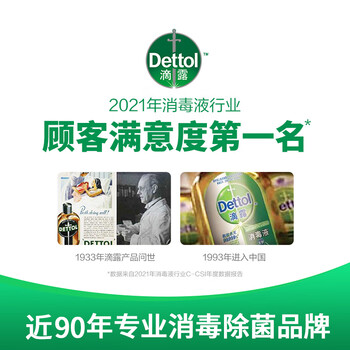 滴露（Dettol）消毒喷雾 厕所鞋子除臭 消毒杀菌空气清新剂 阳光柑橘+清新铃兰
